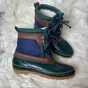 Trails End Thermolite Duck Brown Green Boots Size 8